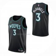 Camiseta Nino Minnesota Timberwolves Jaden McDaniels NO 3 Statement 2026-27 Negro