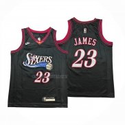 Camiseta Nino Philadelphia 76ers Lebron James NO 23 Classia 2025-26 Negro