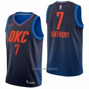 Camiseta Oklahoma City Thunder Carmelo Anthony NO 7 Statement Azul