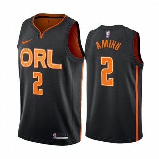 Camiseta Orlando Magic Al Farouq Aminu NO 2 Ciudad Edition Negro