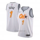 Camiseta Orlando Magic Jonathan Isaac NO 1 Ciudad 2020-21 Blanco