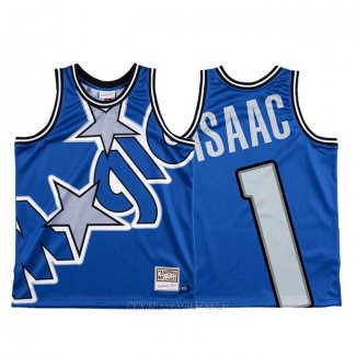 Camiseta Orlando Magic Jonathan Isaac NO 1 Mitchell & Ness Big Face Azul