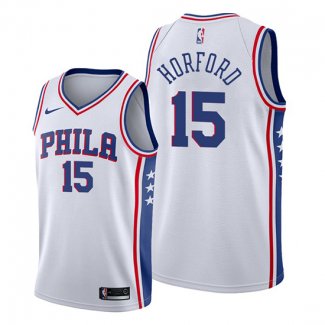 Camiseta Philadelphia 76ers Al Horford NO 15 Association Blanco