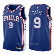 Camiseta Philadelphia 76ers Dario Saric NO 9 Swingman Icon 2017-18 Azul