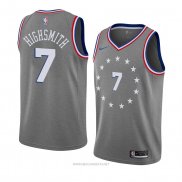 Camiseta Philadelphia 76ers Haywood Highsmith NO 7 Ciudad 2018-19 Gris