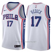 Camiseta Philadelphia 76ers JJ Redick NO 17 Swingman Association 2017-18 Blanco