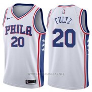 Camiseta Philadelphia 76ers Markelle Fultz NO 20 2017-18 Blanco