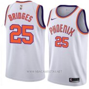 Camiseta Phoenix Suns Mikal Bridges NO 25 Classic 2018 Blanco