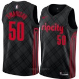 Camiseta Portland Trail Blazers Caleb Swanigan NO 50 Ciudad 2018 Negro