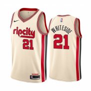 Camiseta Portland Trail Blazers Hassan Blancoside NO 21 Ciudad Crema