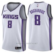 Camiseta Sacramento Kings Bogdan Bogdanovic NO 8 Association 2017-18 Blanco