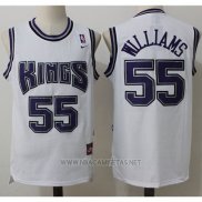 Camiseta Sacramento Kings Jason Williams NO 55 Retro Blanco