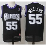 Camiseta Sacramento Kings Jason Williams NO 55 Retro Negro2