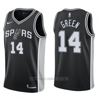 Camiseta San Antonio Spurs Danny Green NO 14 Icon 2017-18 Negro