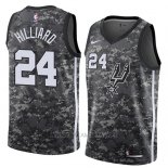 Camiseta San Antonio Spurs Darrun Hilliard NO 24 Ciudad 2018 Gris