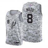 Camiseta San Antonio Spurs Patty Mills NO 8 Earned Camuflaje