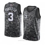 Camiseta San Antonio Spurs Quincy Pondexter NO 3 Ciudad 2018 Gris