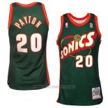 Camiseta Seattle SuperSonics Gary Payton NO 20 Historic Retro Verde