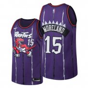 Camiseta Toronto Raptors Eric Moreland NO 15 Classic Edition Violeta