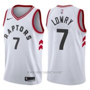 Camiseta Toronto Raptors Kyle Lowry NO 7 2017-18 Blanco