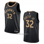 Camiseta Toronto Raptors Otto Porter JR. NO 32 Ciudad 2022-23 Negro