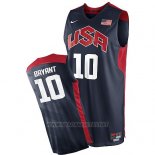 Camiseta USA 2012 Kobe Bryant NO 10 Negro
