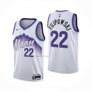 Camiseta Utah Jazz Darryn Peterson NO 22 Association 2025-26 Blanco