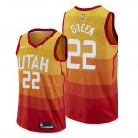 Camiseta Utah Jazz Jeff Green NO 22 Ciudad Naranja