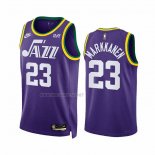 Camiseta Utah Jazz Lauri Markkanen NO 23 Classic 2023-24 Violeta