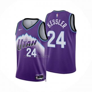 Camiseta Utah Jazz Walker Kessler NO 24 Icon 2025-26 Violeta