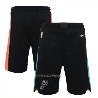 Pantalone San Antonio Spurs Ciudad 2020-21 Negro