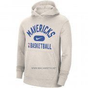 Sudaderas con Capucha Dallas Mavericks Performance Practice 2021-2022 Blanco