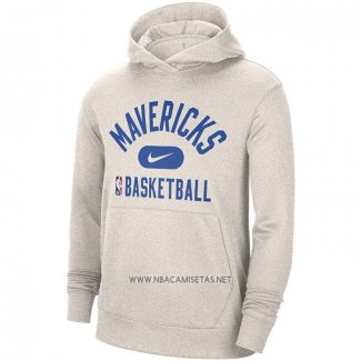 Sudaderas con Capucha Dallas Mavericks Performance Practice 2021-2022 Blanco