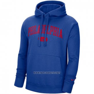 Sudaderas con Capucha Philadelphia 76ers Heritage Essential Azul