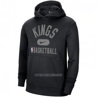 Sudaderas con Capucha Sacramento Kings Performance Practice 2021-2022 Negro