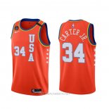 Camiseta 2020 Rising Star Wendell Carter Jr. NO 34 USA Rojo