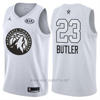 Camiseta All Star 2018 Minnesota Timberwolves Jimmy Butler NO 23 Blanco