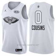 Camiseta All Star 2018 New Orleans Pelicans Demarcus Cousins NO 0 Blanco