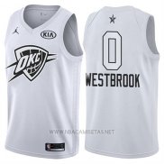 Camiseta All Star 2018 Oklahoma City Thunder Russell Westbrook NO 0 Blanco