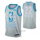 Camiseta All Star 2022 Milwaukee Bucks Khris Middleton NO 22 Gris