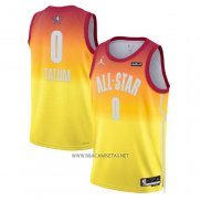 Camiseta All Star 2023 Boston Celtics Jayson Tatum NO 0 Naranja