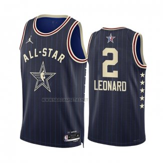 Camiseta All Star 2024 Los Angeles Clippers Kawhi Leonard NO 2 Azul