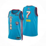 Camiseta All Star 2025 Jaylen Brown NO 7 Azul Claro