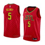 Camiseta Atlanta Hawks Malcolm Delaney NO 5 Statement 2018 Rojo