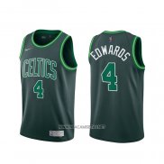 Camiseta Boston Celtics Carsen Edwards NO 4 Earned 2020-21 Verde