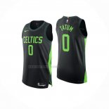 Camiseta Boston Celtics Jayson Tatum NO 0 Ciudad 2024-25 Negro