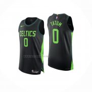 Camiseta Boston Celtics Jayson Tatum NO 0 Ciudad 2024-25 Negro