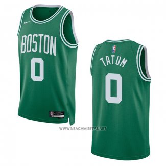 Camiseta Boston Celtics Jayson Tatum NO 0 Icon 2022-23 Verde