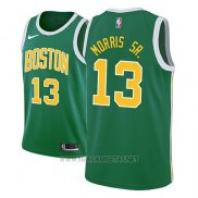 Camiseta Boston Celtics Marcus Morris NO 13 Earned 2018-19 Verde