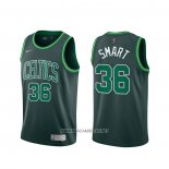 Camiseta Boston Celtics Marcus Smart NO 36 Earned 2020-21 Verde